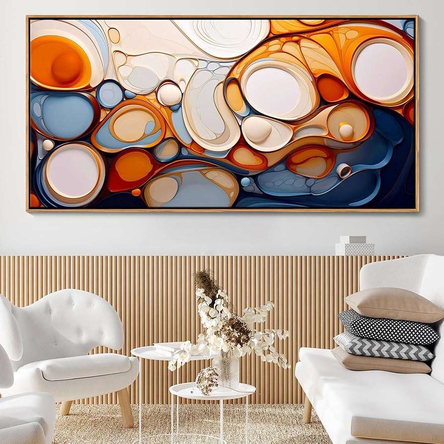Different Styles of Abstract Art The artist works in different abstract styles — from bright expressive compositions to soft decorative paintings. This allows the artwork to match villas, hotels, and luxury interiors in different design styles.
